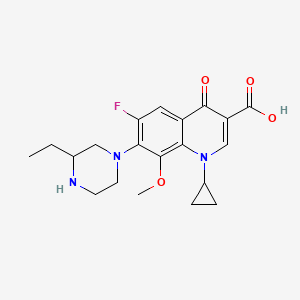 1-Cyclopropyl-7-(3-ethylpiperazin-1-yl)-6-fluoro-8-methoxy-4-oxo-quinoline-3-carboxylic acid
