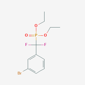 molecular formula C11H14BrF2O3P B12124759 Diethyl ((3-bromophenyl)difluoromethyl)phosphonate 