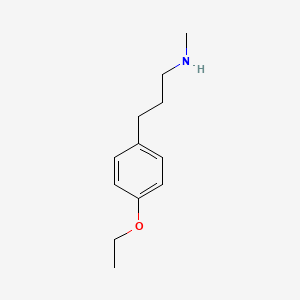 molecular formula C12H19NO B12124801 3-(4-ethoxyphenyl)-N-methylpropan-1-amine CAS No. 727352-16-1