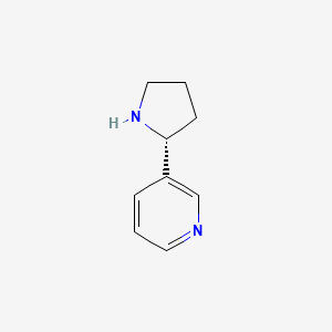 molecular formula C9H12N2 B1212484 (R)-3-(Pyrrolidin-2-yl)pyridine CAS No. 7076-23-5