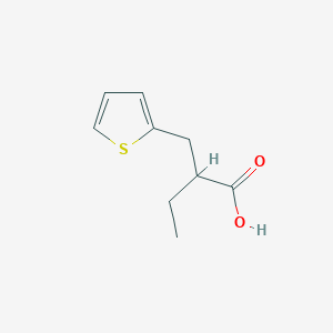 molecular formula C9H12O2S B12124922 2-(Thiophen-2-ylmethyl)butanoic acid 