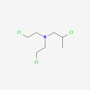 molecular formula C7H14Cl3N B1212497 Bis(beta-chloroethyl)-beta-chloropropylamine CAS No. 3572-69-8