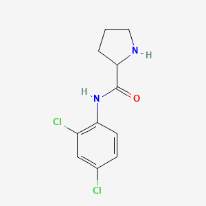 molecular formula C11H12Cl2N2O B12124979 N-(2,4-Dichlorophenyl)pyrrolidine-2-carboxamide 