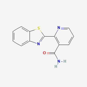 molecular formula C13H9N3OS B12124995 2-(1,3-Benzothiazol-2-yl)pyridine-3-carboxamide 