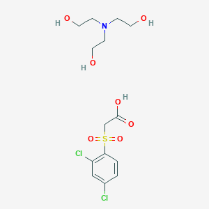 Acetic acid, ((2,4-dichlorophenyl)sulfonyl)-, compd. with 2,2',2''-nitrilotrisethanol (1:1)