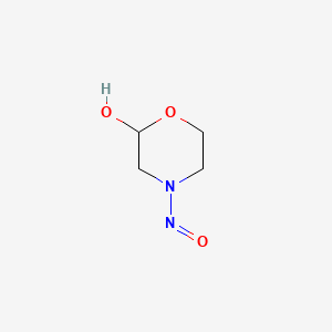 molecular formula C4H8N2O3 B1212500 N-Nitroso-2-hydroxymorpholine CAS No. 67587-52-4