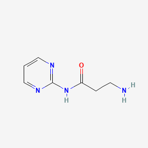 molecular formula C7H10N4O B12125025 Propanamide, 3-amino-N-2-pyrimidinyl- CAS No. 90303-24-5