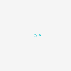 molecular formula Ce+3 B1212503 Cerium(3+) CAS No. 18923-26-7