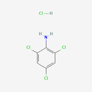 molecular formula C6H5Cl4N B1212505 2,4,6-Trichloroaniline hydrochloride CAS No. 33663-50-2