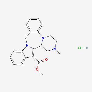 molecular formula C22H24ClN3O2 B1212506 Serazapine hydrochloride CAS No. 117581-05-2