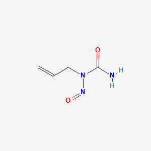 molecular formula C4H7N3O2 B12125063 1-Allyl-1-nitrosourea CAS No. 760-56-5