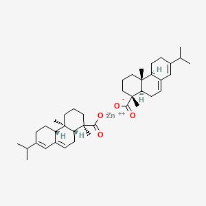 molecular formula C40H58O4Zn B1212507 Zinc Abietate CAS No. 6798-76-1