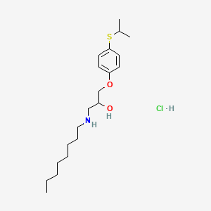 molecular formula C20H36ClNO2S B1212519 Tipropidil Hydrochloride CAS No. 70895-39-5