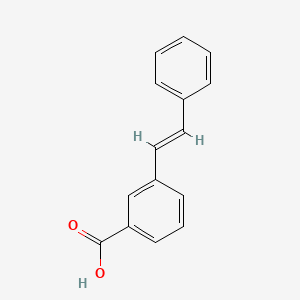molecular formula C15H12O2 B12125230 3-[(E)-2-phenylethenyl]benzoic acid CAS No. 60901-22-6