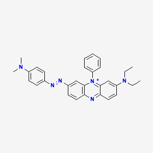 molecular formula C30H31N6+ B1212524 Janus Green B cation 