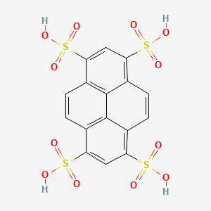 molecular formula C16H10O12S4 B1212526 1,3,6,8-Pyrenetetrasulfonic acid CAS No. 6528-53-6