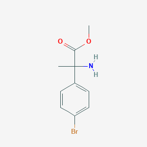molecular formula C10H12BrNO2 B12125320 Methyl 2-amino-2-(4-bromophenyl)propanoate 