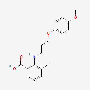 molecular formula C18H21NO4 B12125355 Benzoic acid, 2-[[3-(4-methoxyphenoxy)propyl]amino]-3-methyl- CAS No. 937693-14-6