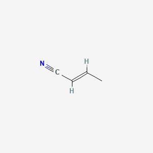 molecular formula C4H5N B1212536 Crotononitrile CAS No. 627-26-9