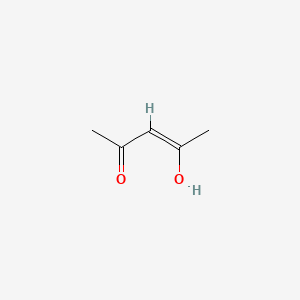 molecular formula C5H8O2 B1212539 3-戊烯-2-酮，4-羟基- CAS No. 1522-20-9