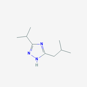 molecular formula C9H17N3 B12125414 3-Isobutyl-5-isopropyl-1H-1,2,4-triazole 