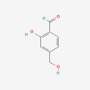 molecular formula C8H8O3 B1212545 2-hydroxy-4-(hydroxymethyl)benzaldehyde CAS No. 156605-23-1