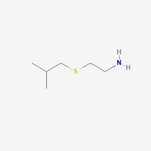 molecular formula C6H15NS B12125458 2-[(2-Methylpropyl)sulfanyl]ethan-1-amine 