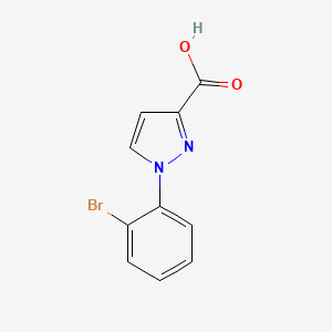 molecular formula C10H7BrN2O2 B12125485 1-(2-bromophenyl)-1H-pyrazole-3-carboxylic acid 