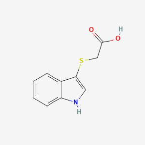 molecular formula C10H9NO2S B1212553 (1H-Indol-3-ylsulfanyl)-acetic acid CAS No. 54466-88-5