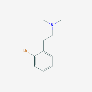 molecular formula C10H14BrN B1212557 N,N-Dimethyl-2-bromophenylethylamine CAS No. 7438-76-8