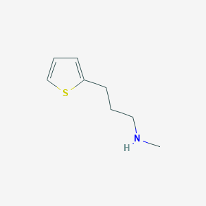 molecular formula C8H13NS B12125616 N-methyl-3-thiophen-2-ylpropan-1-amine 