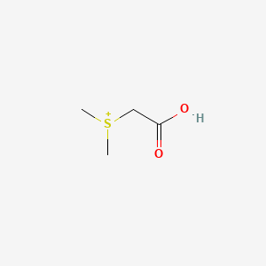 molecular formula C4H9O2S+ B1212564 (Carboxymethyl)(dimethyl)sulfonium CAS No. 24220-08-4