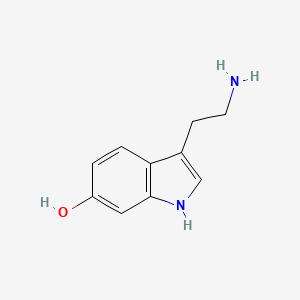 molecular formula C10H12N2O B1212565 6-Hydroxytryptamine CAS No. 443-31-2