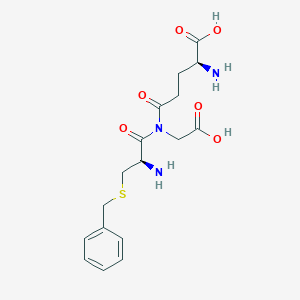 molecular formula C17H23N3O6S B1212566 Glycine, N-(N-L-gamma-glutamyl-S-(phenylmethyl)-L-cysteinyl)- CAS No. 6803-17-4