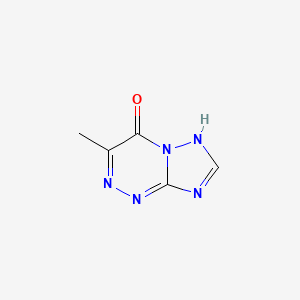 molecular formula C5H5N5O B12125681 [1,2,4]triazolo[5,1-c][1,2,4]triazin-4(1H)-one, 3-methyl- CAS No. 57250-39-2
