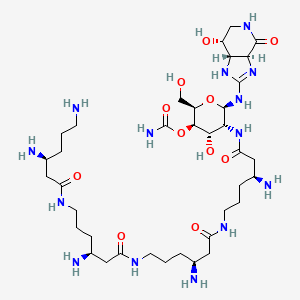 molecular formula C37H70N14O11 B1212571 Racemomycin D CAS No. 3776-36-1