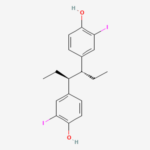 molecular formula C18H20I2O2 B1212577 1-Iodohexestrol CAS No. 55508-15-1
