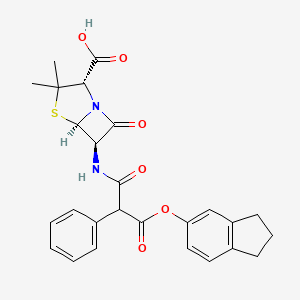 molecular formula C26H26N2O6S B1212590 Carindacillin CAS No. 35531-88-5