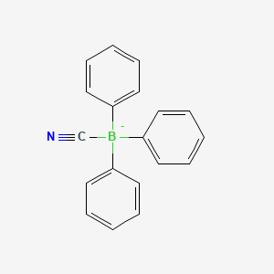 molecular formula C19H15BN- B1212592 氰基三苯硼酸盐 
