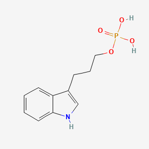 molecular formula C11H14NO4P B1212594 Indolepropanol phosphate CAS No. 40716-80-1