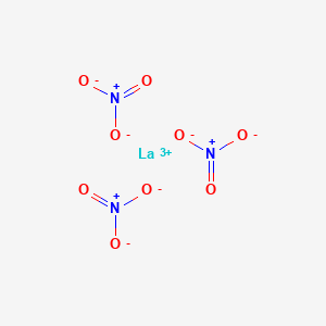 molecular formula LaN3O9 B1212601 Lanthanum nitrate CAS No. 35099-99-1