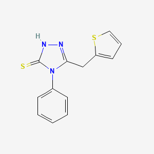 molecular formula C13H11N3S2 B1212602 4-phenyl-5-(thien-2-ylmethyl)-4H-1,2,4-triazole-3-thiol CAS No. 384806-50-2
