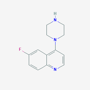 molecular formula C13H14FN3 B12126118 6-Fluoro-4-(piperazin-1-yl)quinoline CAS No. 874800-61-0