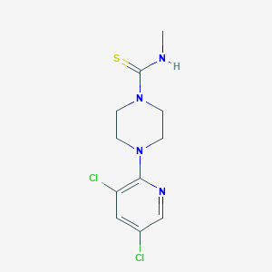molecular formula C11H14Cl2N4S B12126158 4-(3,5-dichloropyridin-2-yl)-N-methylpiperazine-1-carbothioamide 