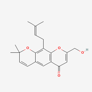 molecular formula C20H22O4 B1212619 Pulverochromenol CAS No. 85394-12-3