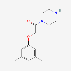 molecular formula C14H20N2O2 B12126229 2-(3,5-Dimethylphenoxy)-1-(piperazin-1-yl)ethan-1-one 
