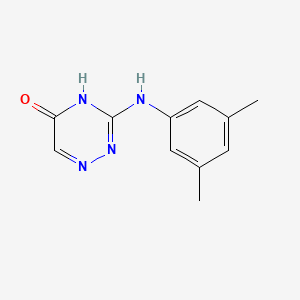 molecular formula C11H12N4O B12126324 3-[(3,5-Dimethylphenyl)amino]-1,2,4-triazin-5-ol 