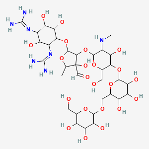 molecular formula C33H59N7O22 B1212650 6'''-O-甘露糖基甘露糖基链霉素 CAS No. 100759-54-4