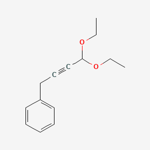 molecular formula C14H18O2 B12126525 Benzene, (4,4-diethoxy-2-butynyl)- CAS No. 825622-09-1