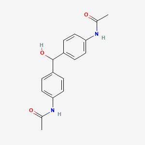 molecular formula C17H18N2O3 B1212654 N,N'-Diacetyl-4,4'-hydroxymethylenedianiline CAS No. 4522-92-3